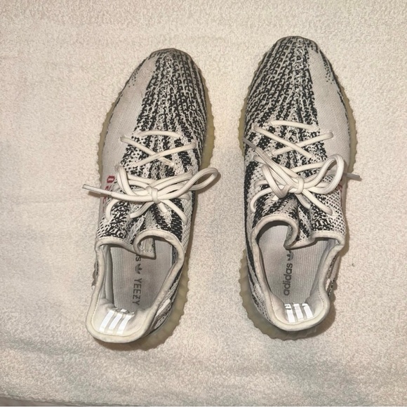 Yeezy Boost. Men’s size 11. White, black, red. Good but worn condition. - Picture 6 of 7